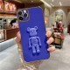 Apple - iPhone 11 Pro Max Standlı Robotix Silikon Kılıf - Mavi