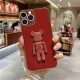 Apple - iPhone 12 Pro Max Standlı Robotix Silikon Kılıf - Rose Gold
