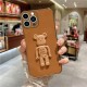 Apple - iPhone 13 Pro Max Standlı Robotix Silikon Kılıf - Kahverengi