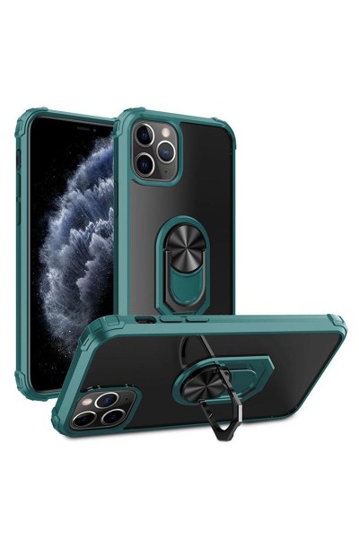 Apple - iPhone 11 Pro Max Mola Shockproof Yüzüklü Kılıf - Lacivert