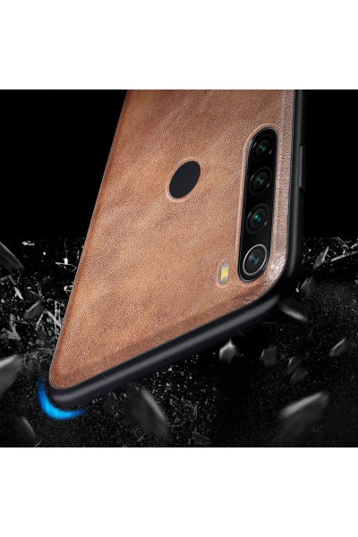 حافظة جلدية فاخرة لهاتف Xiaomi Redmi Note 8 Zebana باللون الأسود