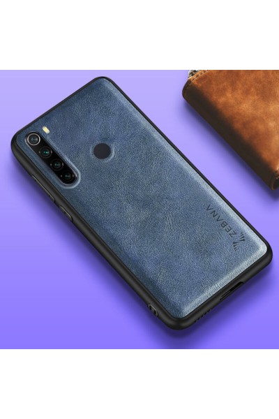 حافظة جلدية فاخرة لهاتف Xiaomi Redmi Note 8 Zebana باللون الأزرق