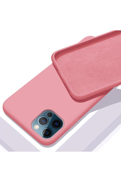 Apple - iPhone 12 Pro Max Lansman Silikon Kılıf - Pembe