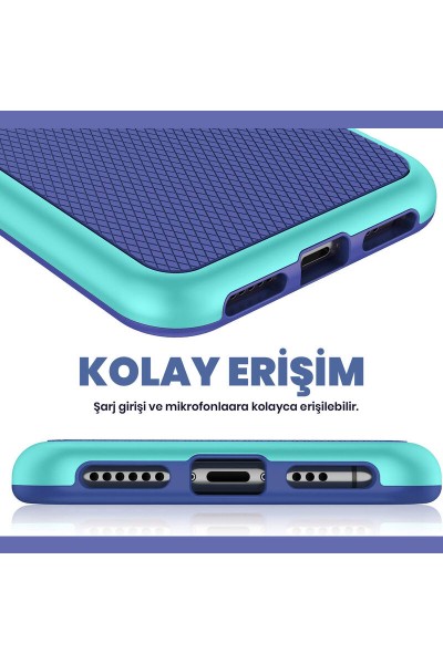 Apple - iPhone 11 Pro Max Zebana Colorful Silikon Kılıf - Yeşil