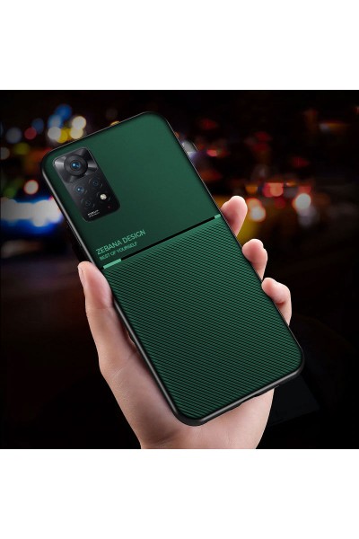 جراب هاتف Xiaomi Redmi Note 11 Zebana Design من السيليكون باللون الأخضر