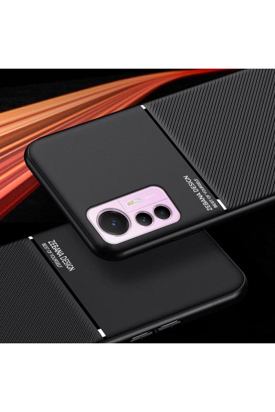 حافظة هاتف Xiaomi Mi 12 Lite Zebana Design من السيليكون باللون الأسود