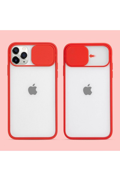 Apple - iPhone 11 Pro Max Kamera Lens Korumalı Kılıf - Kırmızı