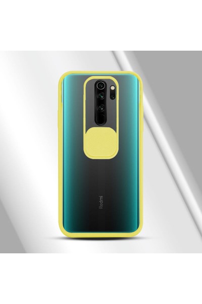 حافظة حماية لعدسة الكاميرا لهاتف Xiaomi Redmi Note 8 Pro باللون الأصفر