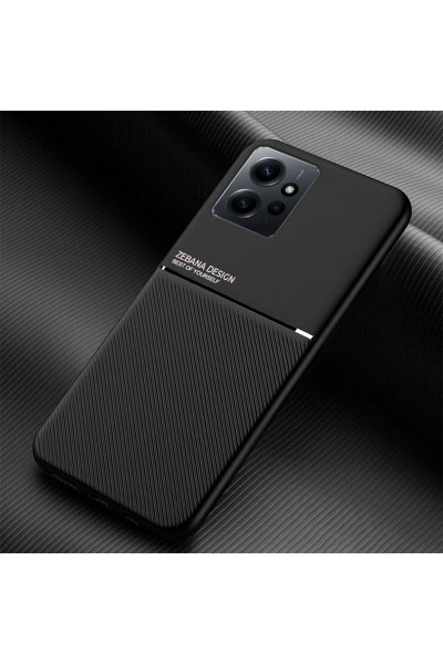 حافظة هاتف Xiaomi Redmi Note 12 Zebana Design من السيليكون باللون الأسود