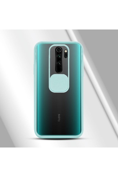 حافظة حماية لعدسة الكاميرا لهاتف Xiaomi Redmi Note 8 Pro باللون الفيروزي