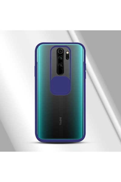 حافظة حماية لعدسة الكاميرا لهاتف Xiaomi Redmi Note 8 Pro باللون الأزرق الداكن