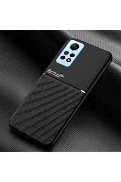 حافظة هاتف Xiaomi Redmi Note 12 Pro Zebana Design من السيليكون باللون الأسود