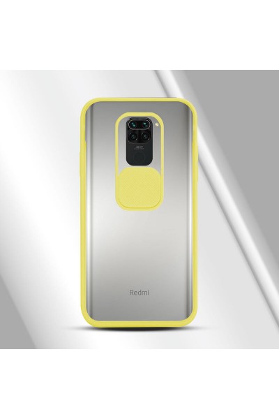 حافظة حماية لعدسة الكاميرا لهاتف Xiaomi Redmi Note 9 باللون الأصفر