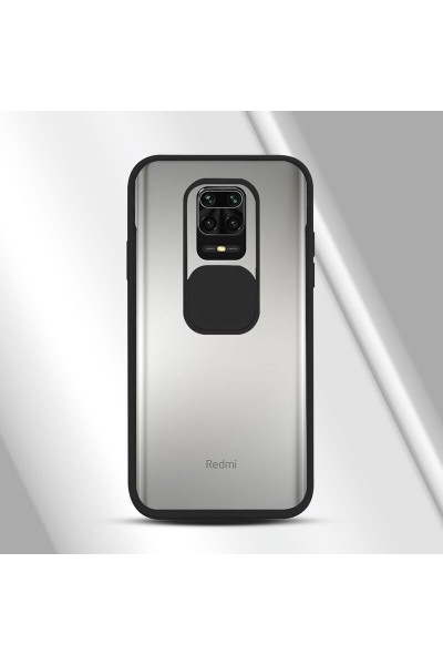 Xiaomi - Redmi Note 9S Kamera Lens Korumalı Kılıf - Siyah