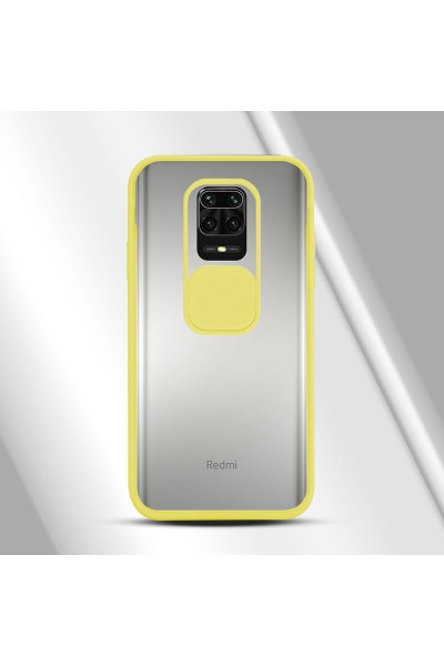 حافظة حماية لعدسة الكاميرا لهاتف Xiaomi Redmi Note 9S باللون الأصفر