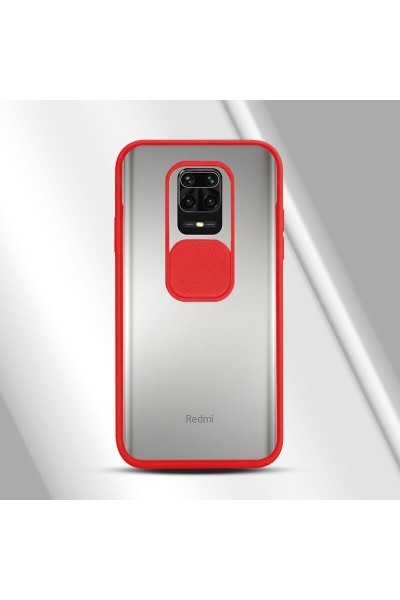 حافظة حماية لعدسة الكاميرا لهاتف Xiaomi Redmi Note 9S باللون الأحمر