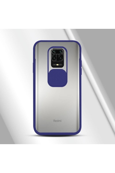 Xiaomi - Redmi Note 9S Kamera Lens Korumalı Kılıf - Lacivert