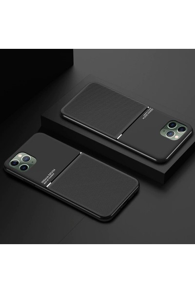 Apple - iPhone 11 Pro Max Zebana Design Silikon Kılıf - Siyah