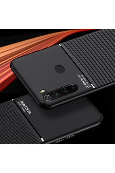 غطاء حماية من السيليكون لهاتف Xiaomi Redmi Note 8 Zebana باللون الأسود