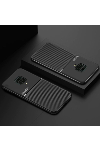 Xiaomi - Redmi Note 9S Zebana Design Silikon Kılıf - Siyah