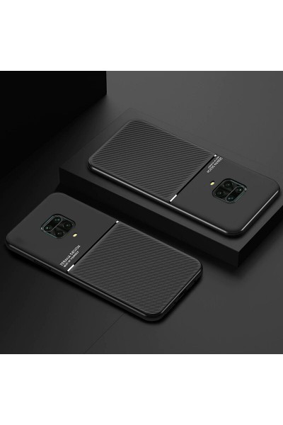 حافظة سيليكون بتصميم Zebana لهاتف Xiaomi Redmi Note 9S باللون الأحمر