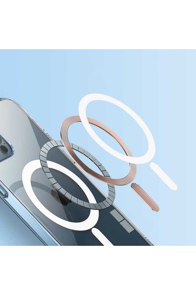 Apple - iPhone 14 Plus Zebana Şeffaf Silikon Kılıf (Kablosuz Şarj Destekli) - Şeffaf