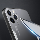 Apple - iPhone 11 Pro Max Zebana Metal Mitras Kılıf (Silikon Kenar) - Gri