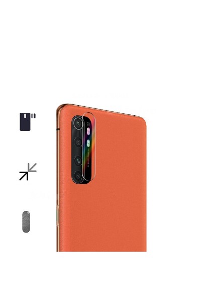 زجاج حماية لعدسة الكاميرا لهاتف Xiaomi Mi Note 10 Lite، شفاف