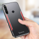 حافظة هاتف Xiaomi Redmi Note 8 Zebana Metal Mitras بحافة من السيليكون باللون الأحمر