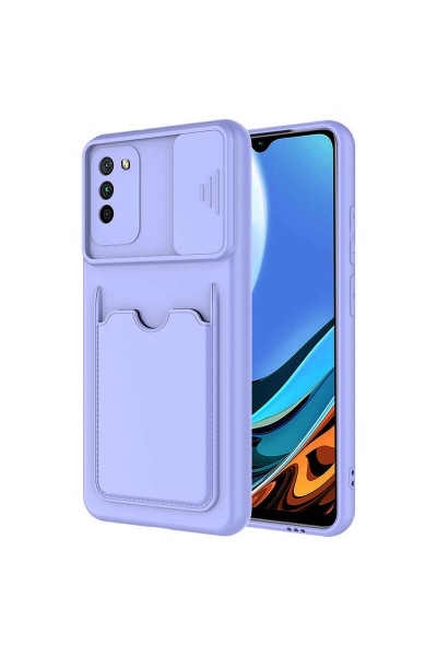 غطاء سيليكون لهاتف Xiaomi Poco M3 Kartix أرجواني