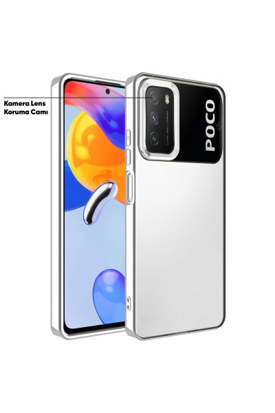 Xiaomi - Poco M3 Zebana Glint Silikon Kılıf - Gri