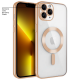 Apple - iPhone 11 Pro Max Zebana Glint Silikon Kılıf (Kablosuz Şarj Destekli) - Gold