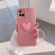 Vivo - Y33s Zebana Kalpli Love Silikon Kılıf - Rose Gold