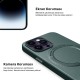 Apple - iPhone 11 Pro Max Zebana Kablosuz Şarj Destekli Özellikli Lansman Deri Kılıf - Pudra Pembesi