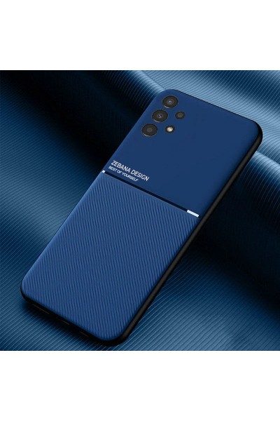 Samsung - Galaxy A13 4G Zebana Design Silikon Kılıf - Mavi