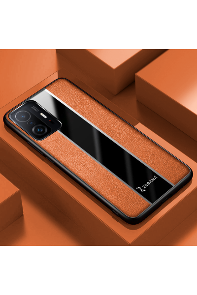 Xiaomi - Mi 11T Zebana Premium Deri Kılıf - Kahverengi