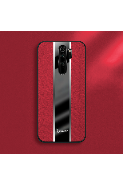 Xiaomi - Redmi Note 8 Pro Zebana Premium Deri Kılıf - Kırmızı