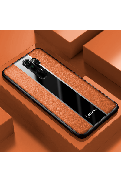 Xiaomi - Redmi Note 8 Pro Zebana Premium Deri Kılıf - Kahverengi