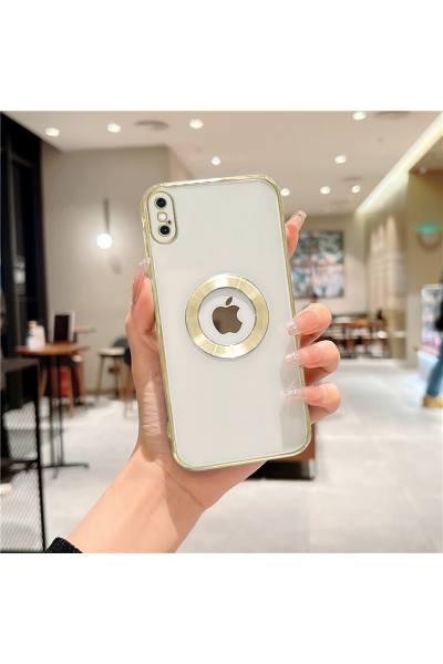 Apple - iPhone XS Max Zebana Glint Silikon Kılıf - Gold