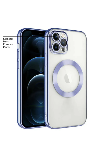 Apple - iPhone 11 Pro Zebana Glint Silikon Kılıf - Açık Mavi