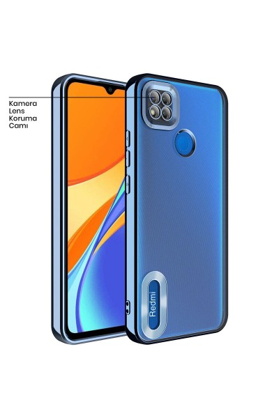 Xiaomi - Redmi 9C Zebana Glint Silikon Kılıf - Açık Mavi