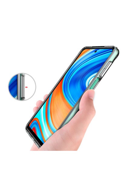 Xiaomi - Redmi Note 9S Zebana HD Şeffaf Silikon Kılıf - Şeffaf