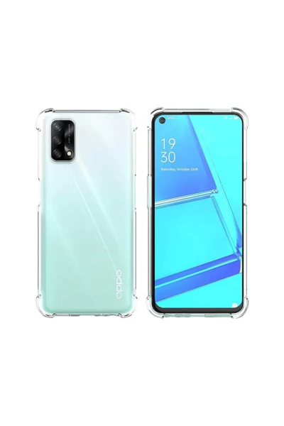 Oppo - A94 Zebana HD Şeffaf Silikon Kılıf - Şeffaf