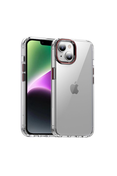 Apple - iPhone 15 Plus Zebana Comfort Silikon Kılıf - Şeffaf