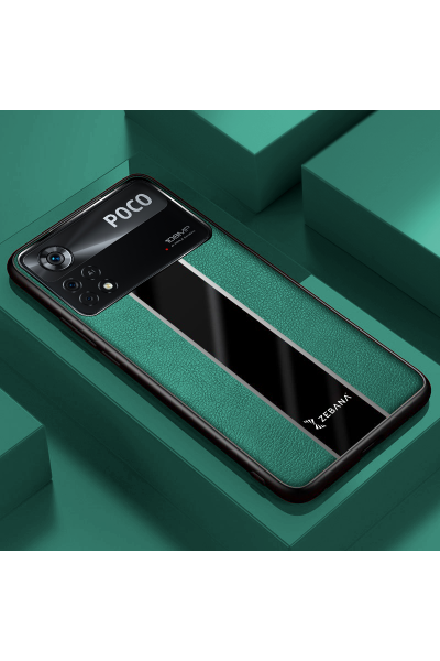 Xiaomi - Poco X4 Pro 5G Zebana Premium Deri Kılıf - Yeşil