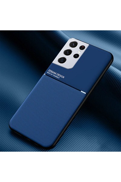 Samsung - Galaxy S23 Ultra Zebana Design Silikon Kılıf - Mavi