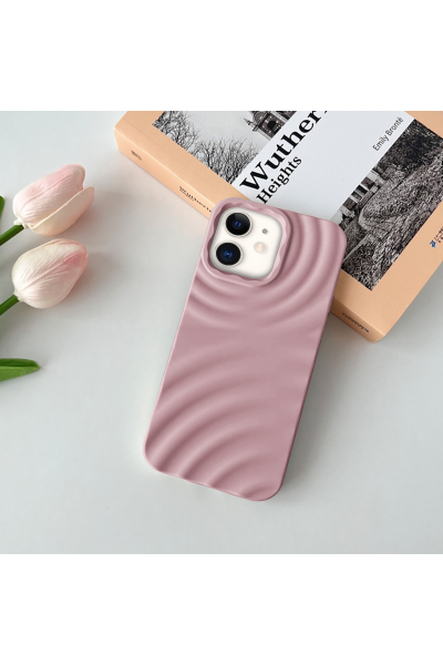 Apple - iPhone 11 Zebana 3D Water Silikon Kılıf - Pembe