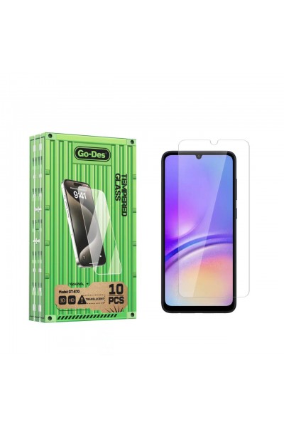 واقي شاشة زجاجي لهاتف Galaxy A05S Go Des خالٍ من بصمات الأصابع 9H Oleophobic Bom 10 عبوات