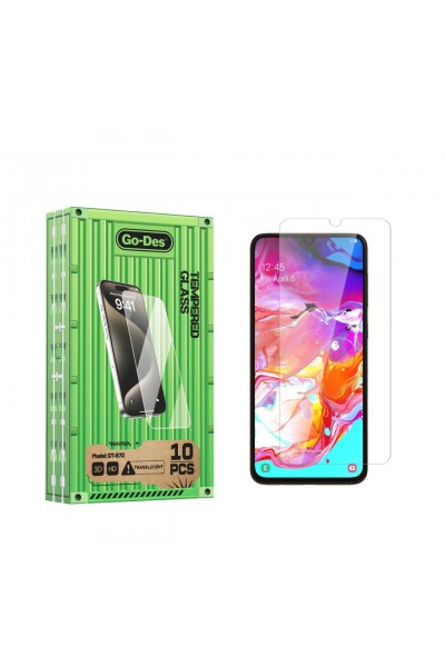 واقي شاشة زجاجي لهاتف Galaxy A04S Go Des خالٍ من بصمات الأصابع 9H Oleophobic Bom 10 عبوات