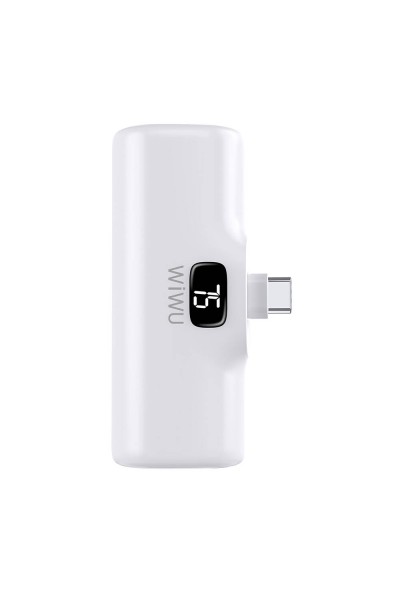 Wiwu Wi-P017 Capsule Serisi 2in1 Mini Taşınabilir Standlı Type-C Powerbank 5000mAh